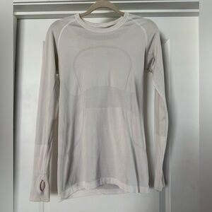 Lululemon Swiftly Tech Long Sleeve Shirt White Size 8